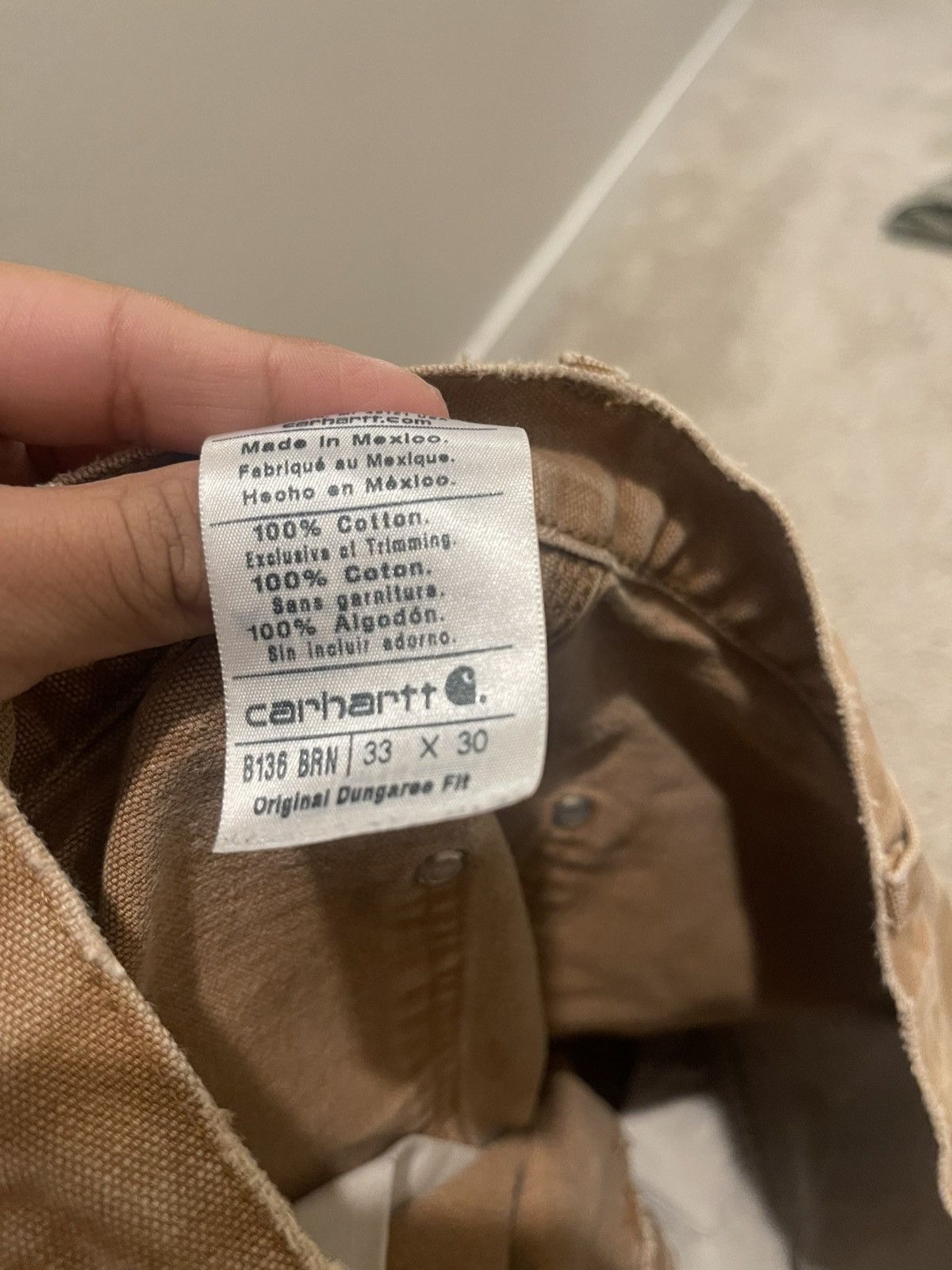Carhartt × Vintage Carhart beige vintage Size US 33 - 4 Thumbnail