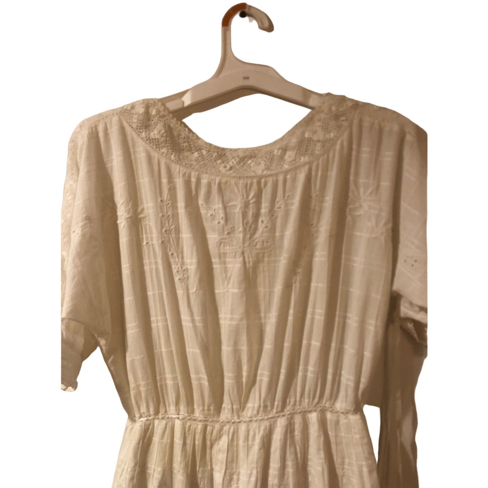 LoveShackFancy Love shack fancy white lace embroidered dress. Size XS / US 0-2 / IT 36-38 - 11 Thumbnail