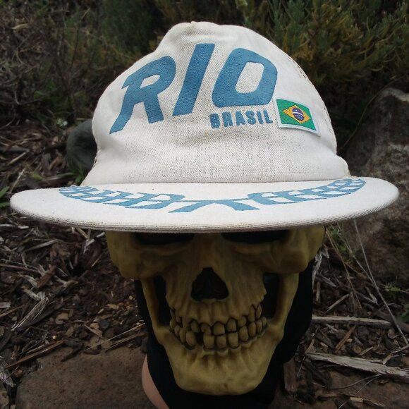 Vintage Vintage Rio Brasil Snap Back Trucker Hat Cap Size ONE SIZE - 1 Thumbnail