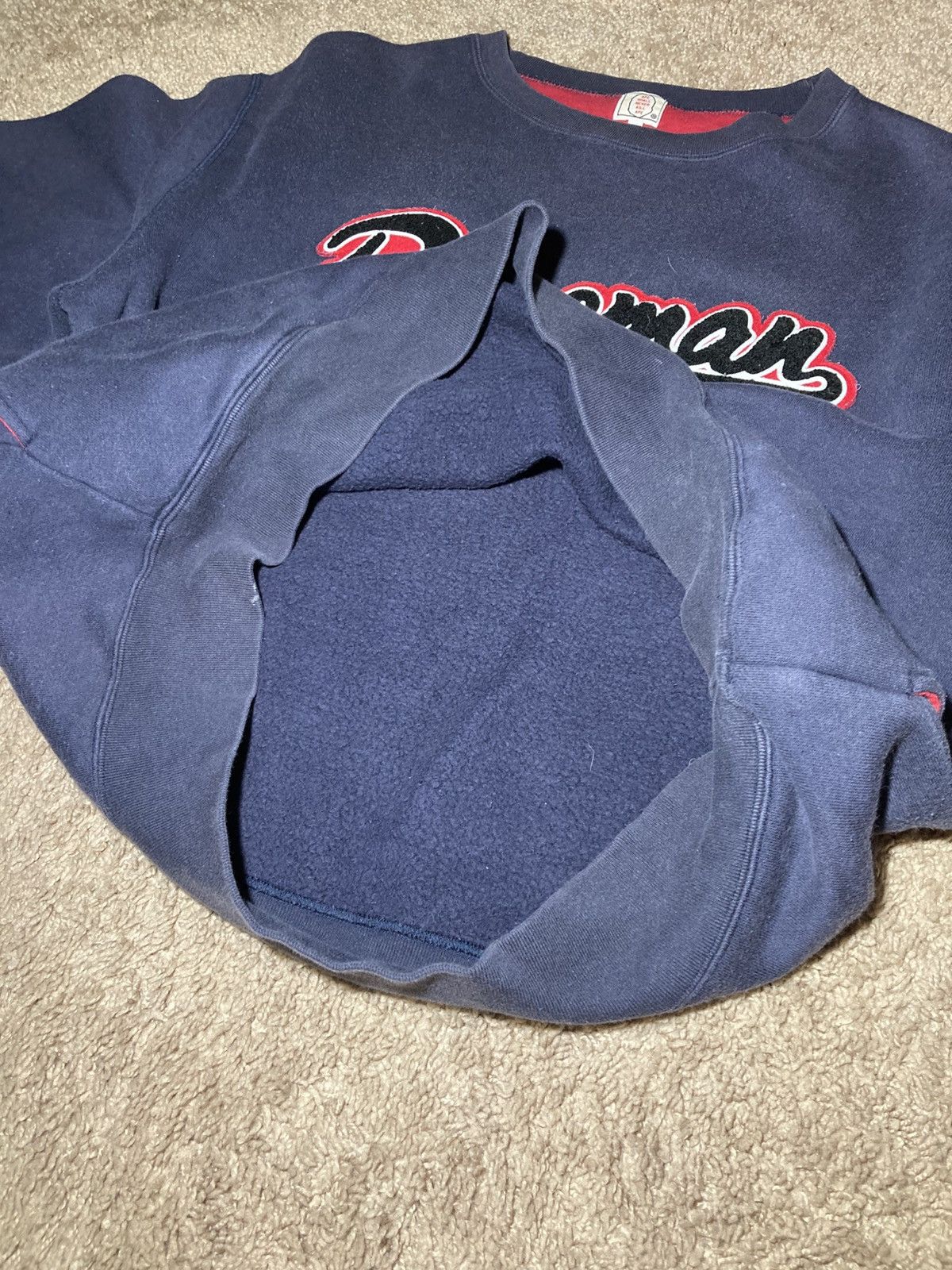 Bape 2006 Bape Bapeman Superman Script Varsity Logo Sweat Comics Size US L / EU 52-54 / 3 - 9 Thumbnail