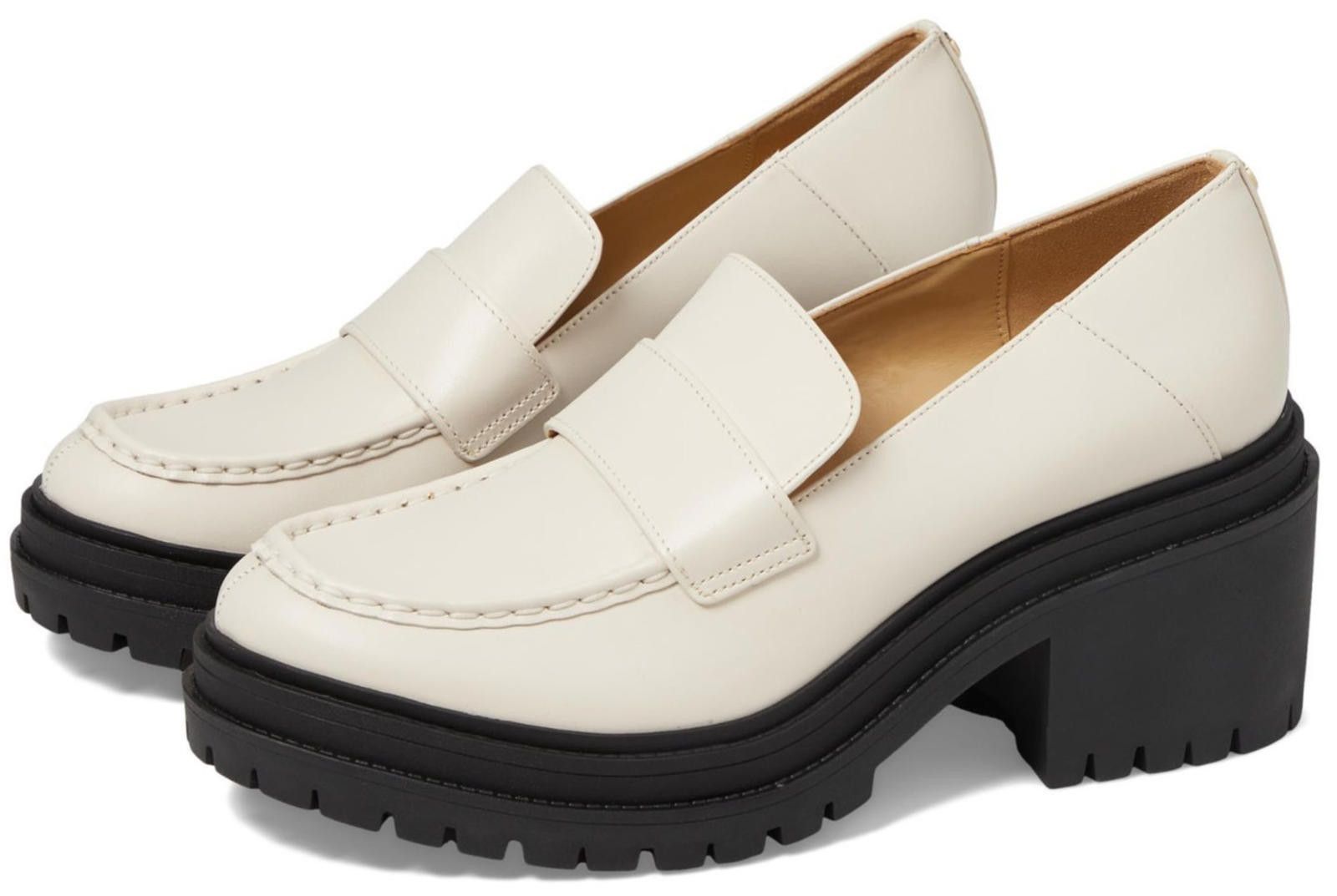 Michael Kors Michael Kors Rocco Heeled Loafer Light Cream 9.5 M-3" NEW Size US 9.5 / IT 39.5 - 1 Thumbnail