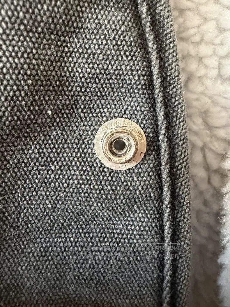 Acne Studios Acne Studios Grey Cotton Sleeveless Vest with Sheepskin Li Size US S / EU 44-46 / 1 - 9 Thumbnail