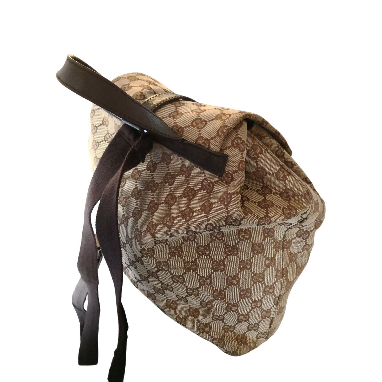 Gucci Authentic Gucci GG Jackie Canvas Backpack Excellent Shape Size ONE SIZE - 18 Thumbnail