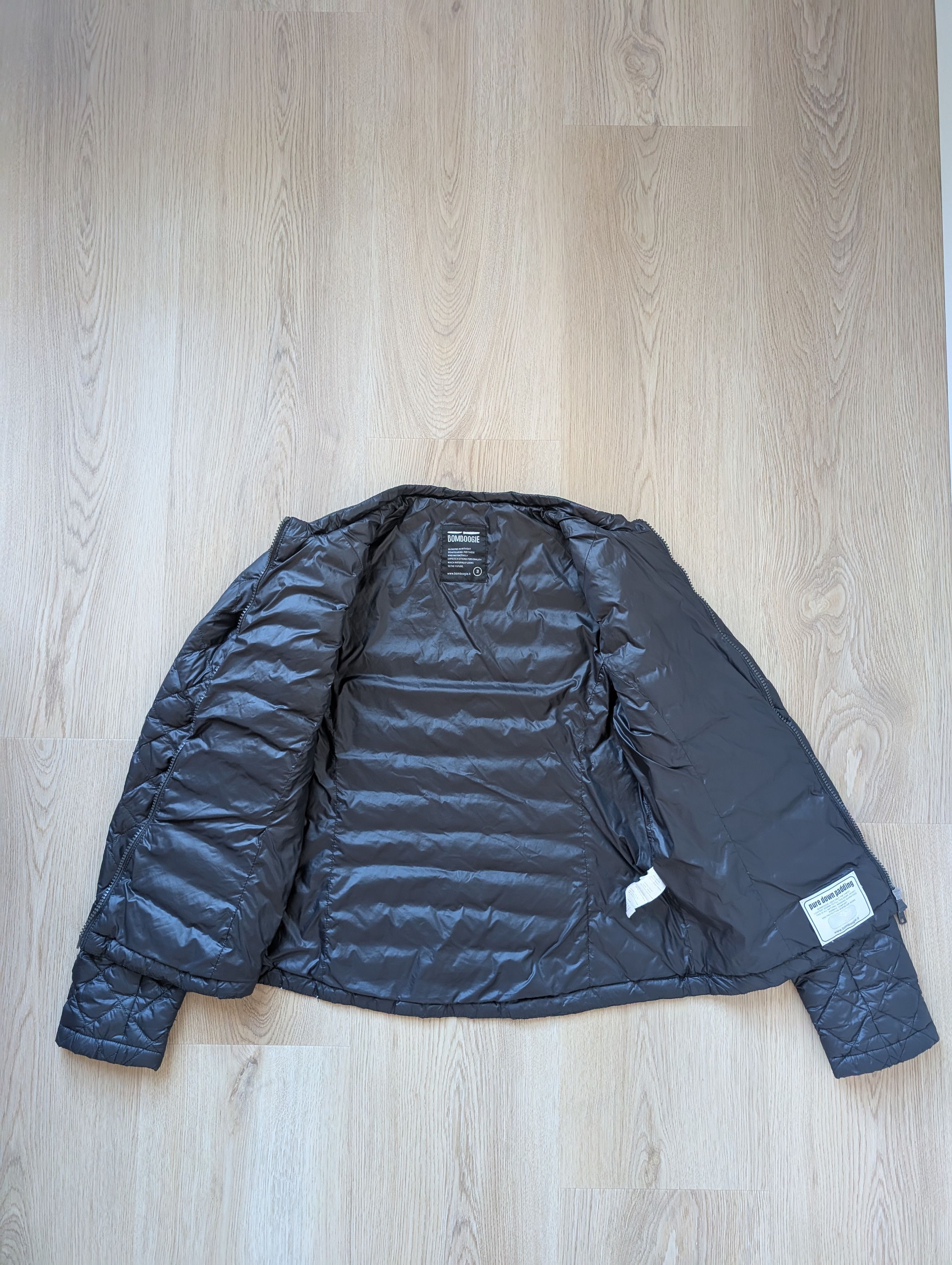 Bomboogie Bomboogie Pure Down Nylon Puffer Lightweight Jacket Quilted Size L / US 10 / IT 46 - 4 Thumbnail