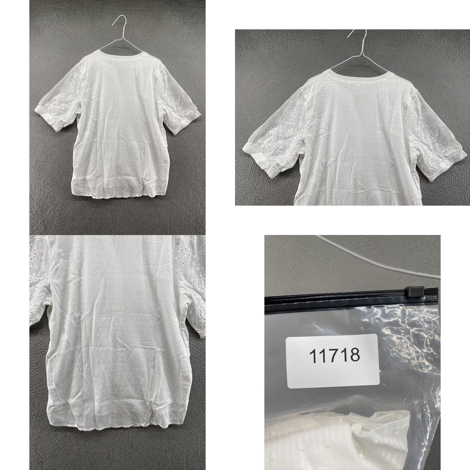 Vintage Made With Love White Top Shirt 2XL Womens Lightweight Button Up Tunic Casual Spring Modern Classic Womens Size XXL / US 16-18 / IT 52-54 - 8 Thumbnail