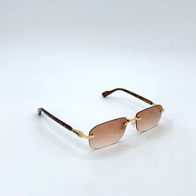 Gucci Gucci Brown logo printed sunglasses 2502-Nextarrow Size ONE SIZE - 2 Thumbnail