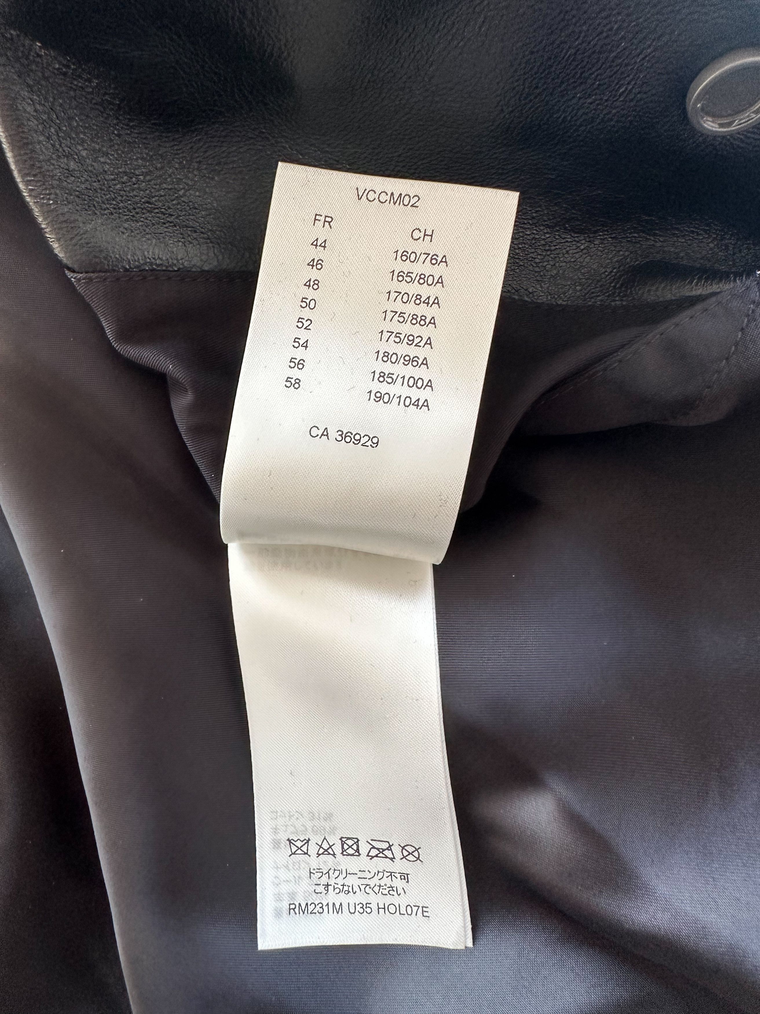Louis Vuitton Louis Vuitton Black Leather Varsity Jacket Size US XXL / EU 58 / 5 - 7 Thumbnail