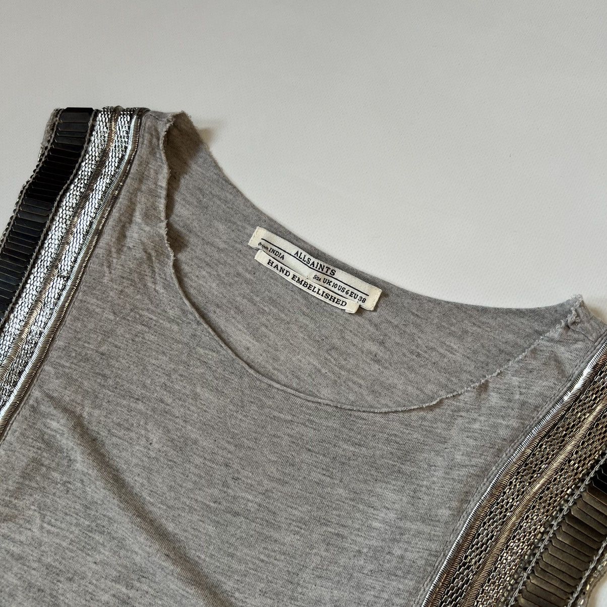 Allsaints Alllsaints metal hand embellished mini dres Size M / US 6-8 / IT 42-44 - 2 Thumbnail
