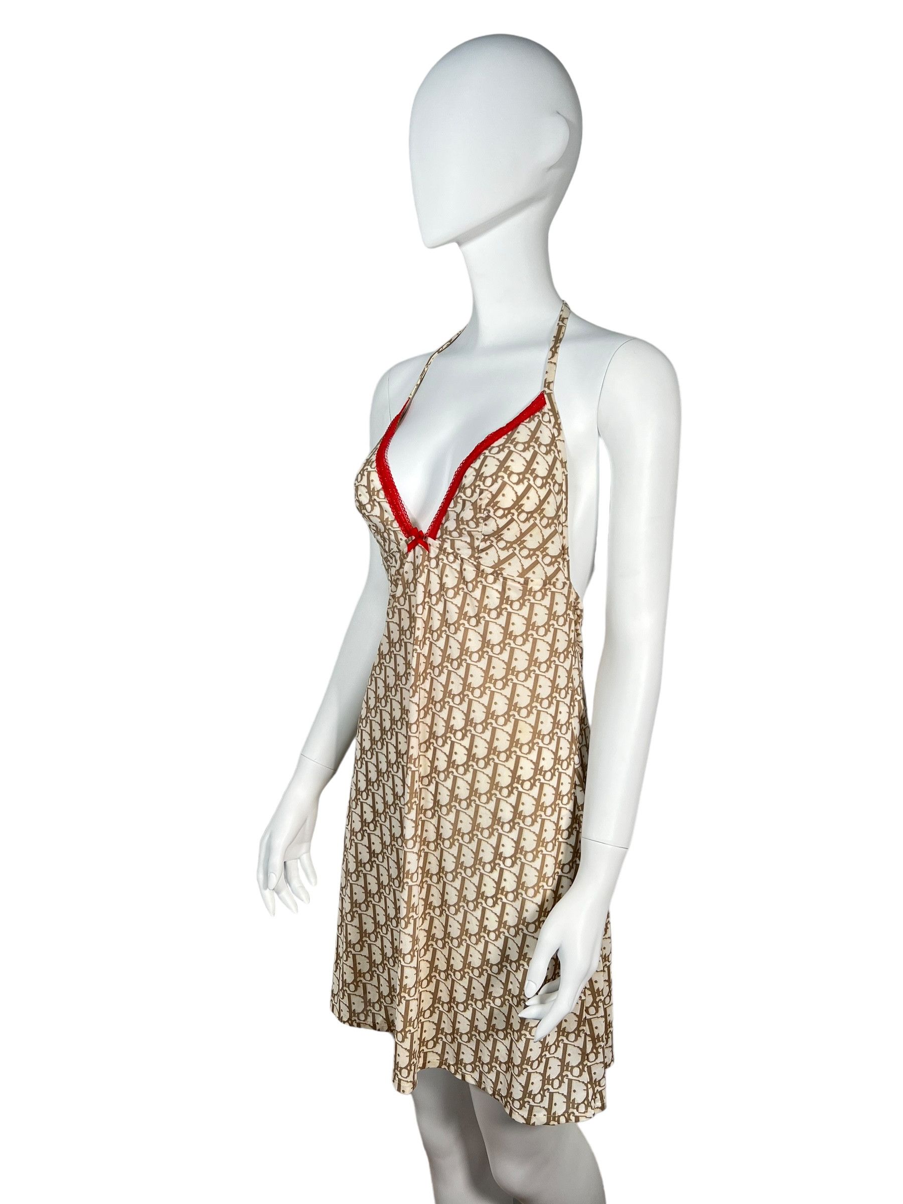 knee length dresses for ladies 2005 Christian Dior by Galliano Floral Semi-Sheer Mini Slip Dress main image 0