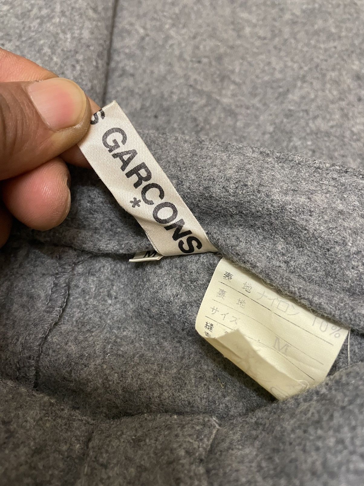 Comme des Garcons Vtg 90s CDG Women's Knee Patch Wool Pants Size 26" / US 2 / IT 38 - 11 Thumbnail