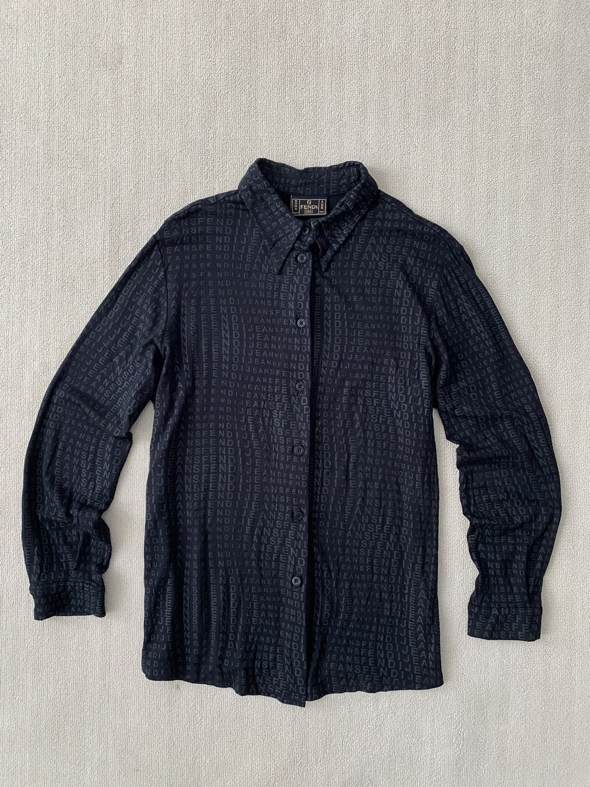 Fendi × Zucca Fendi monogram blouse Size M / US 6-8 / IT 42-44 - 1 Thumbnail