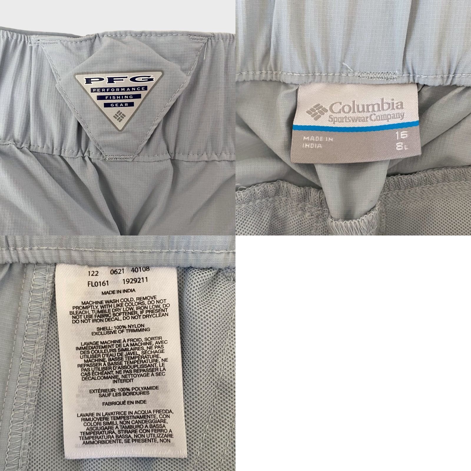 Vintage Columbia PFG Cast & Release Shorts Blue Women's 16 Athletic Stretch Fishing Size 38" / US 16 / IT 52 - 8 Thumbnail
