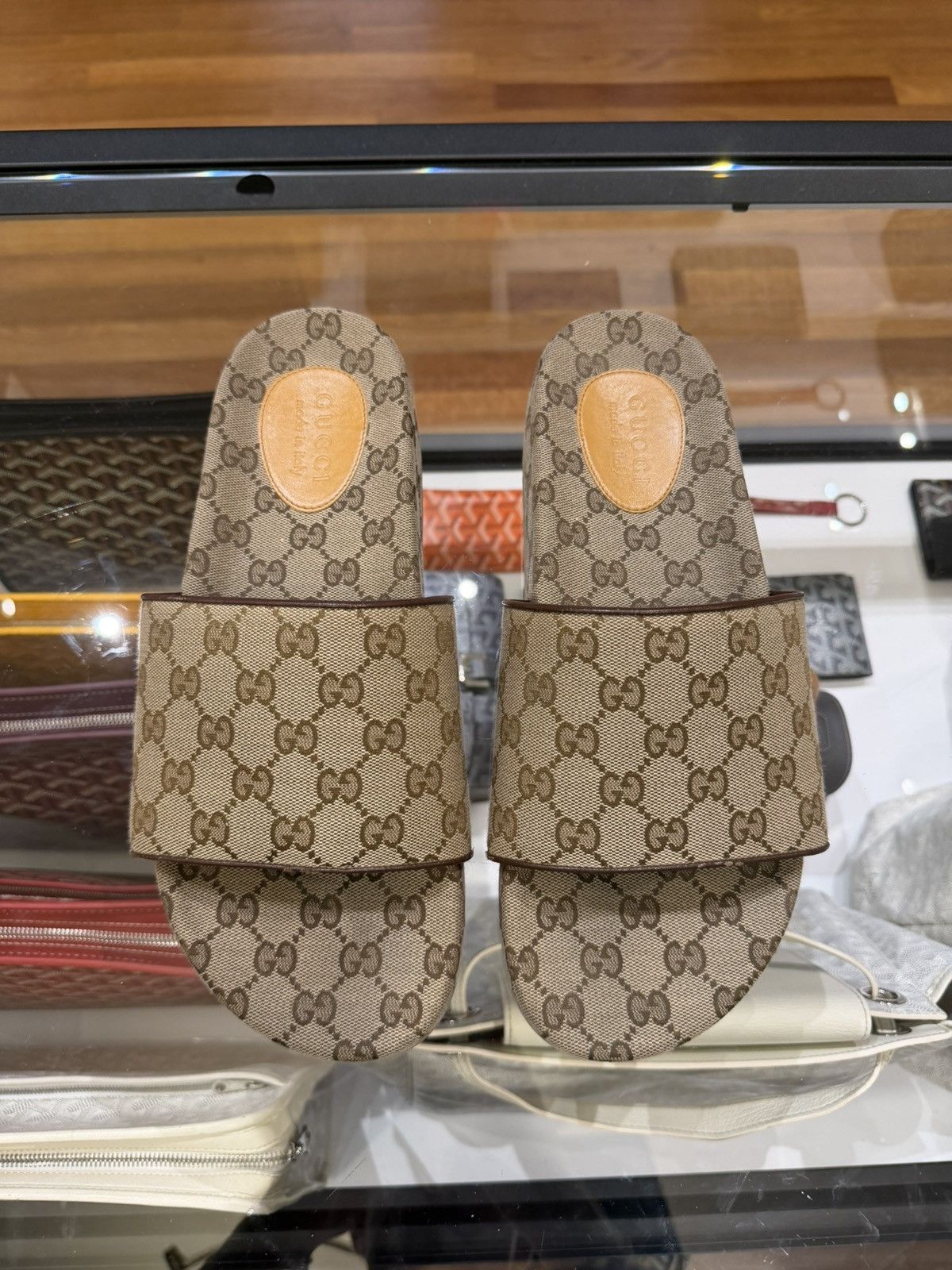 Gucci Gucci GG Slide - Beige Canvas Size US 11 / EU 44 - 6 Thumbnail