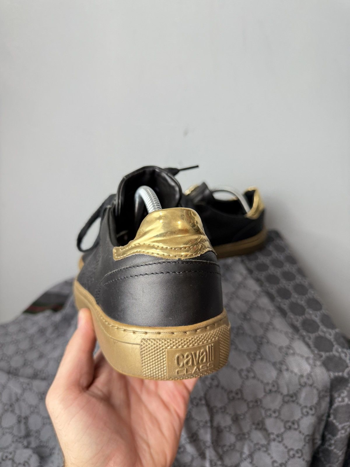 Cavalli Class Roberto Just Cavalli Class Leather Sneakers Luxury Size US 10 / EU 43 - 4 Thumbnail