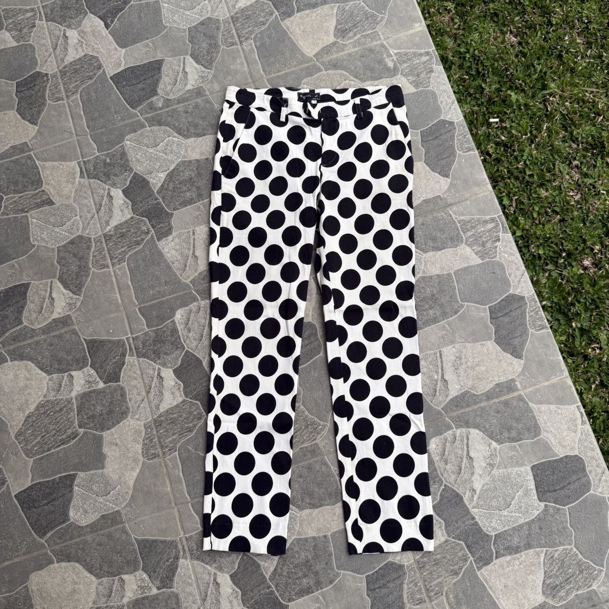 agnes b. Agnes B Polkadot Pants 🇯🇵 Size 26" / US 2 / IT 38 - 1 Thumbnail