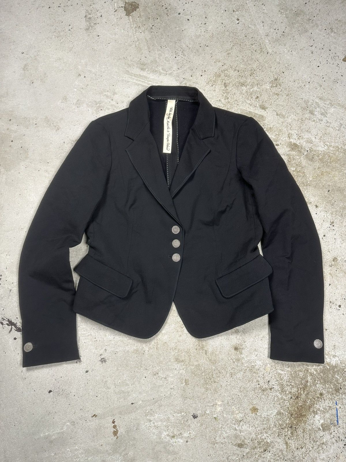 2000s Marithe Francois Girbaud Black Blazer Jacket