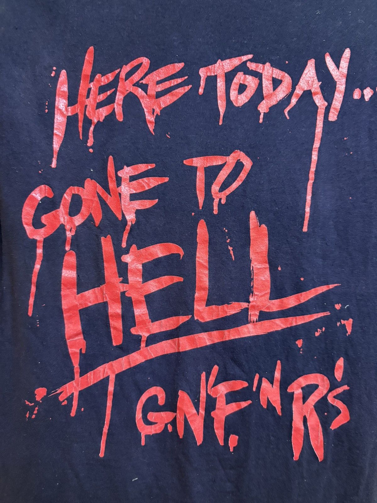 Band Tees Vintage 1991 Guns N Roses Band Here Today Gone To Hell Size US M / EU 48-50 / 2 - 7 Thumbnail