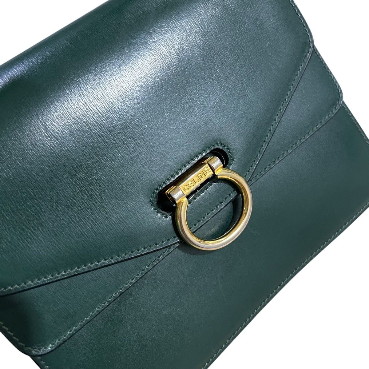 Celine × Vintage 🔥RARE🔥Authentic Celine Vintage Double Flap Bag Size ONE SIZE - 3 Thumbnail