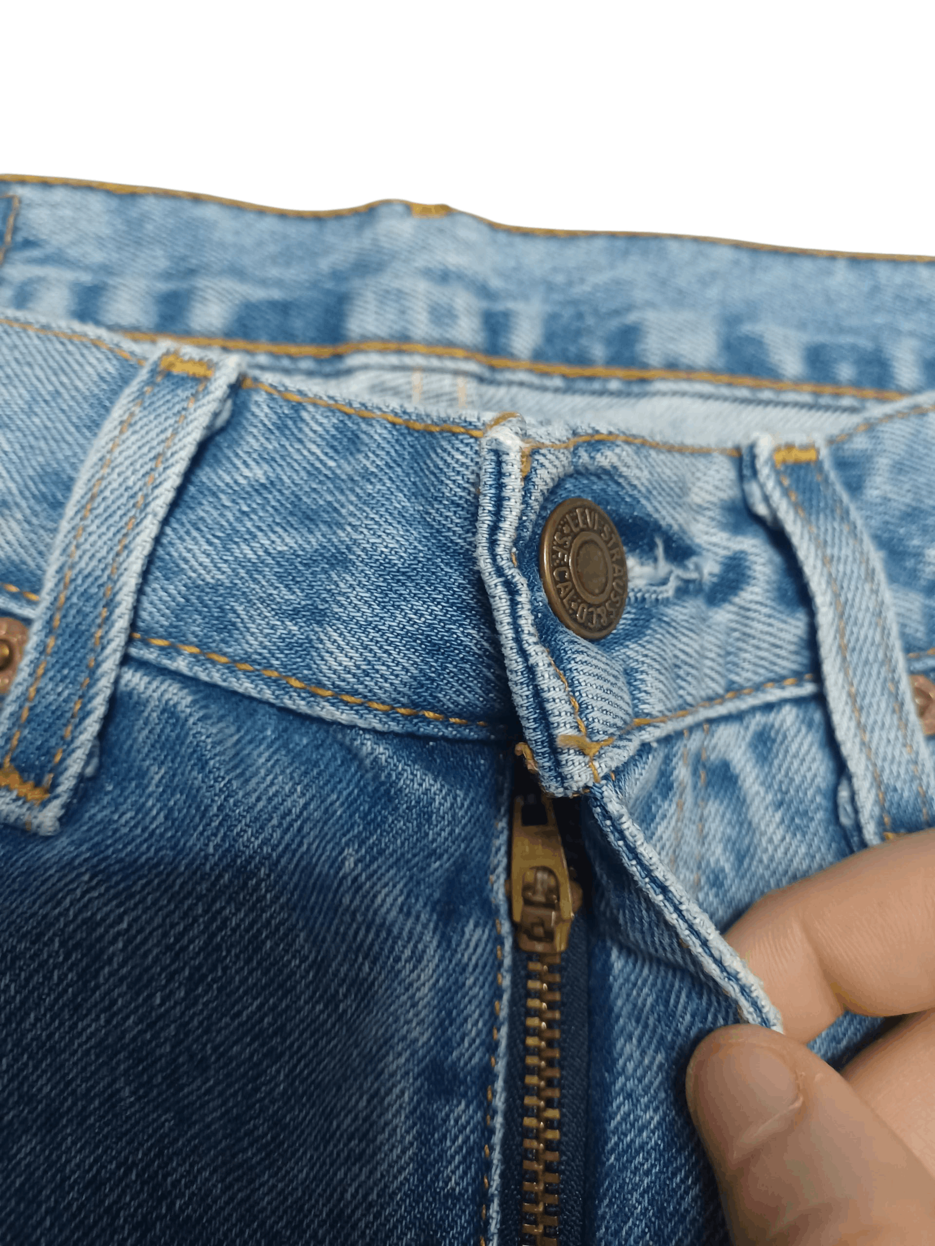 Levi's Vintage Clothing LEVIS 751 VINTAGE W30 L32 HEAVY COTTON JEANS DENIM Size US 30 / EU 46 - 2 Thumbnail