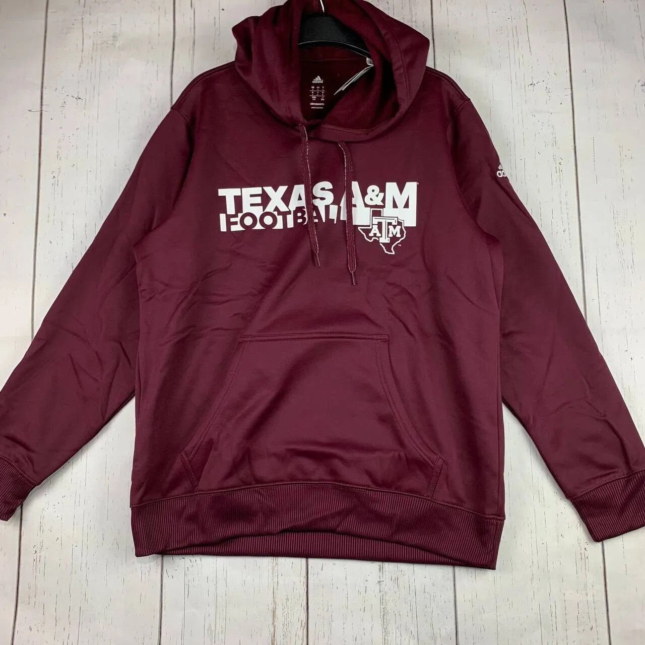 Adidas Texas A&M Aggies Large Pullover Hoodie Sweatshirt New Men Size US L / EU 52-54 / 3 - 1 Thumbnail