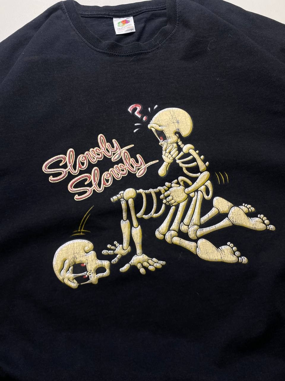 Fruit Of The Loom Vintage Y2K Adult Slowly Porno - Sex Love Merch tee Size US XXL / EU 58 / 5 - 2 Thumbnail