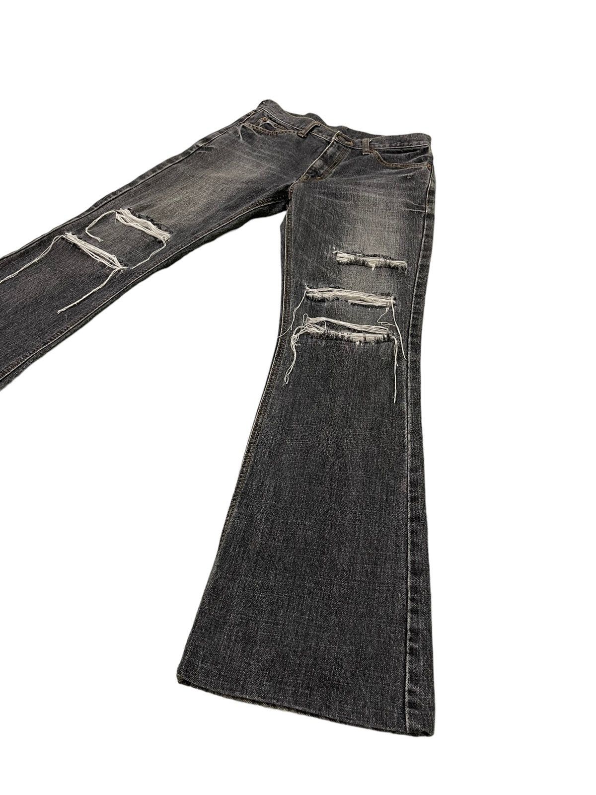 Japanese Brand Flare Jeans Vtg Bobson Faded Distress Boot Cut 7🟦0 Size US 30 / EU 46 - 3 Thumbnail