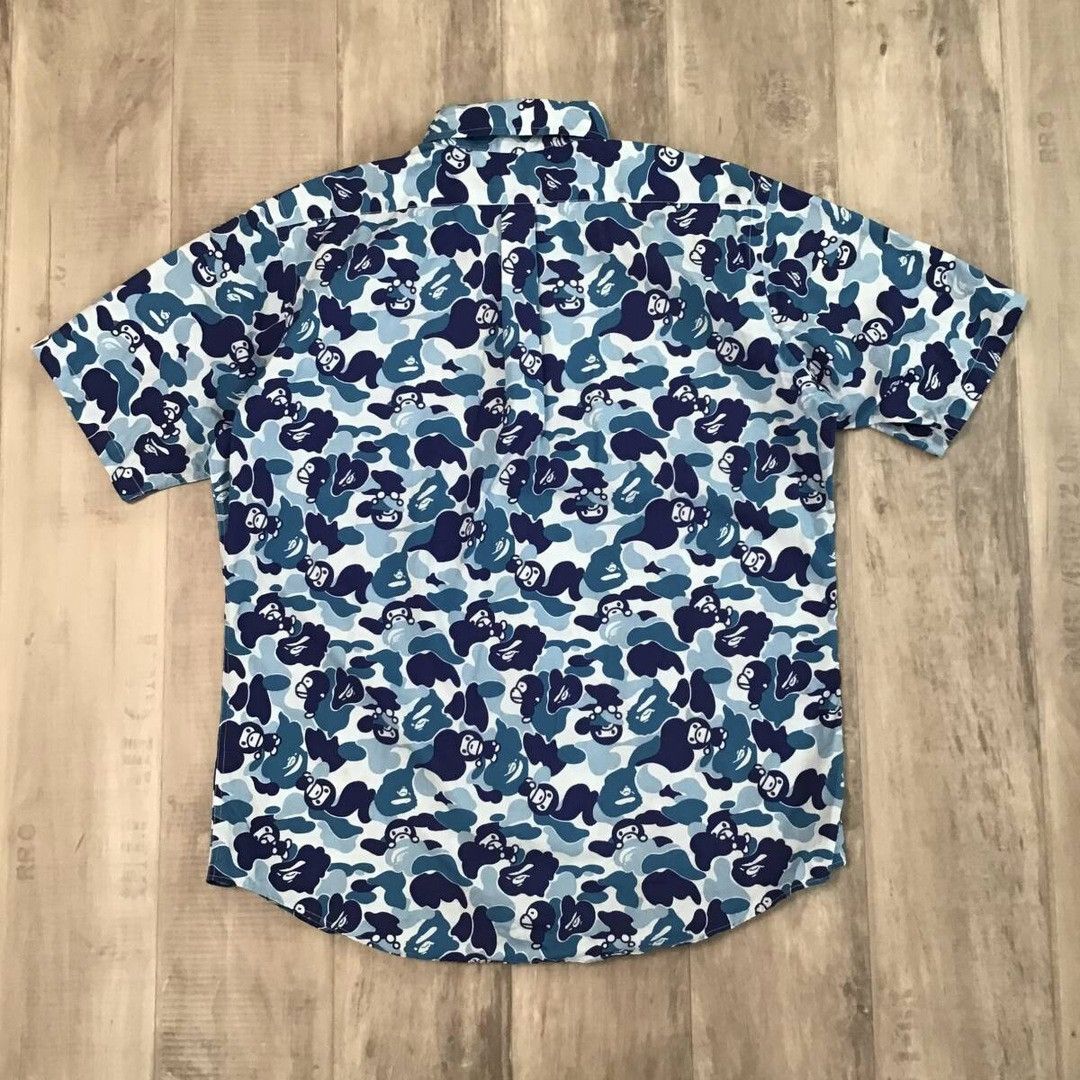Bape BAPE Milo ABC camo blue shirt a bathing ape NIGO Size US M / EU 48-50 / 2 - 4 Thumbnail
