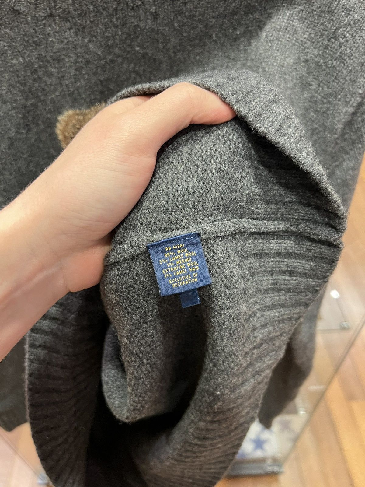 Polo Ralph Lauren Polo Ralph Lauren Polo Bear Toggle Coat Knit Sweater Size US XL / EU 56 / 4 - 5 Thumbnail