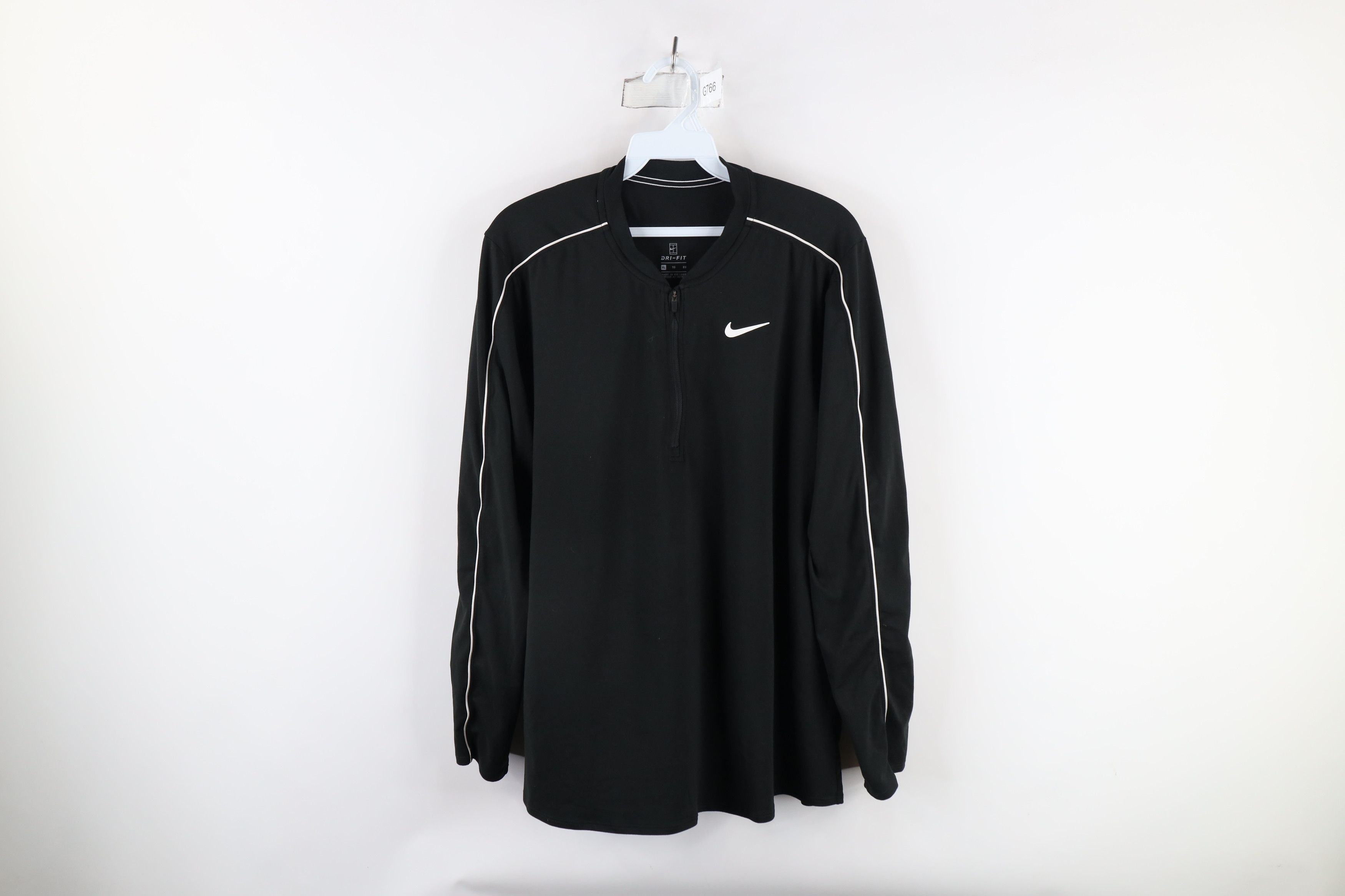 Nike × Vintage Vintage Nike Challenge Court Mini Swoosh Tennis Half Zip Top Size XL / US 12-14 / IT 48-50 - 1 Thumbnail