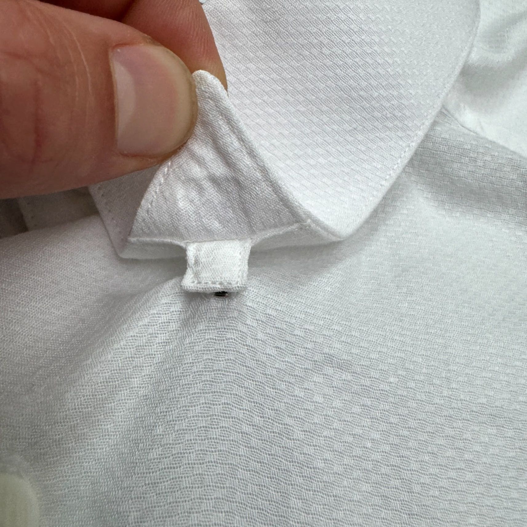 Prince Jhane Barnes 90s Dress Shirt Mens Medium White 100% Cotton Casual Work Size 40R - 7 Thumbnail
