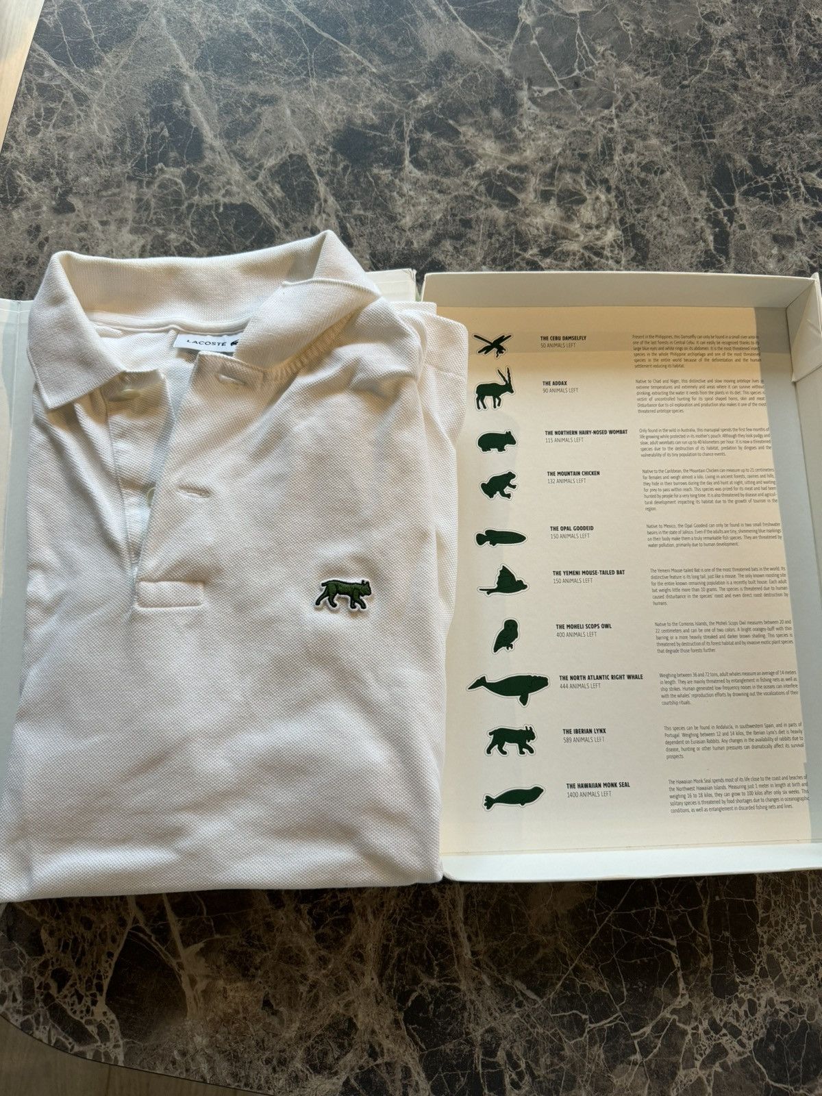 Lacoste save our species prix best sale