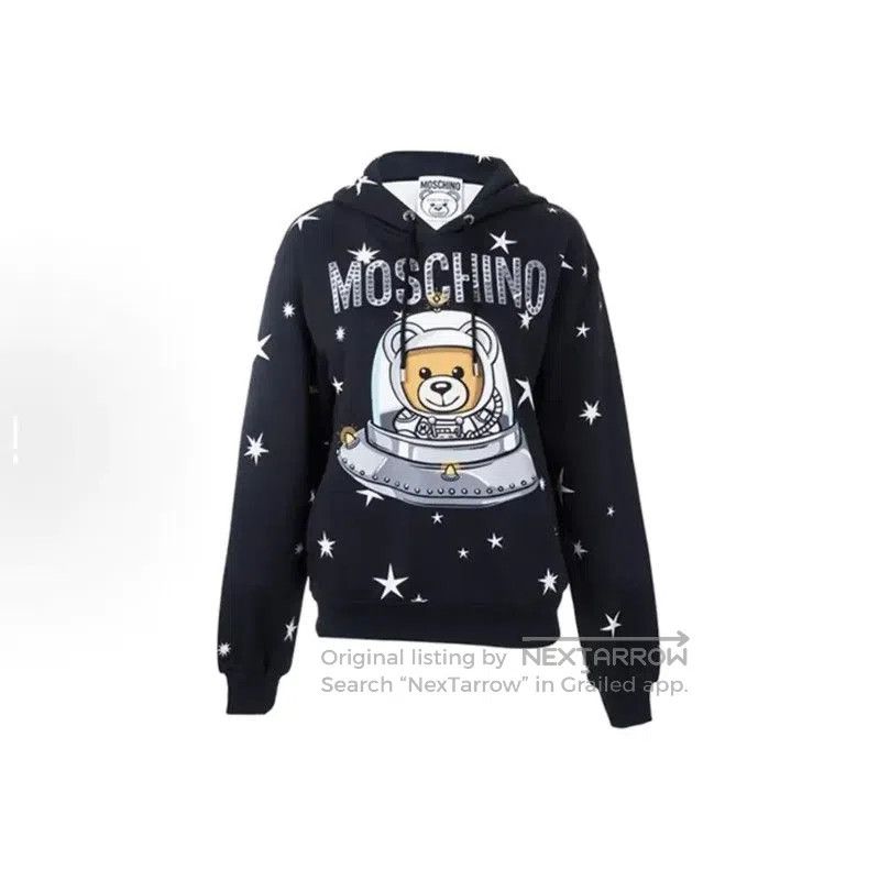 Moschino Moschino Dark Blue Cotton Women's Sweatshirt . Size S / US 4 / IT 40 - 1 Thumbnail