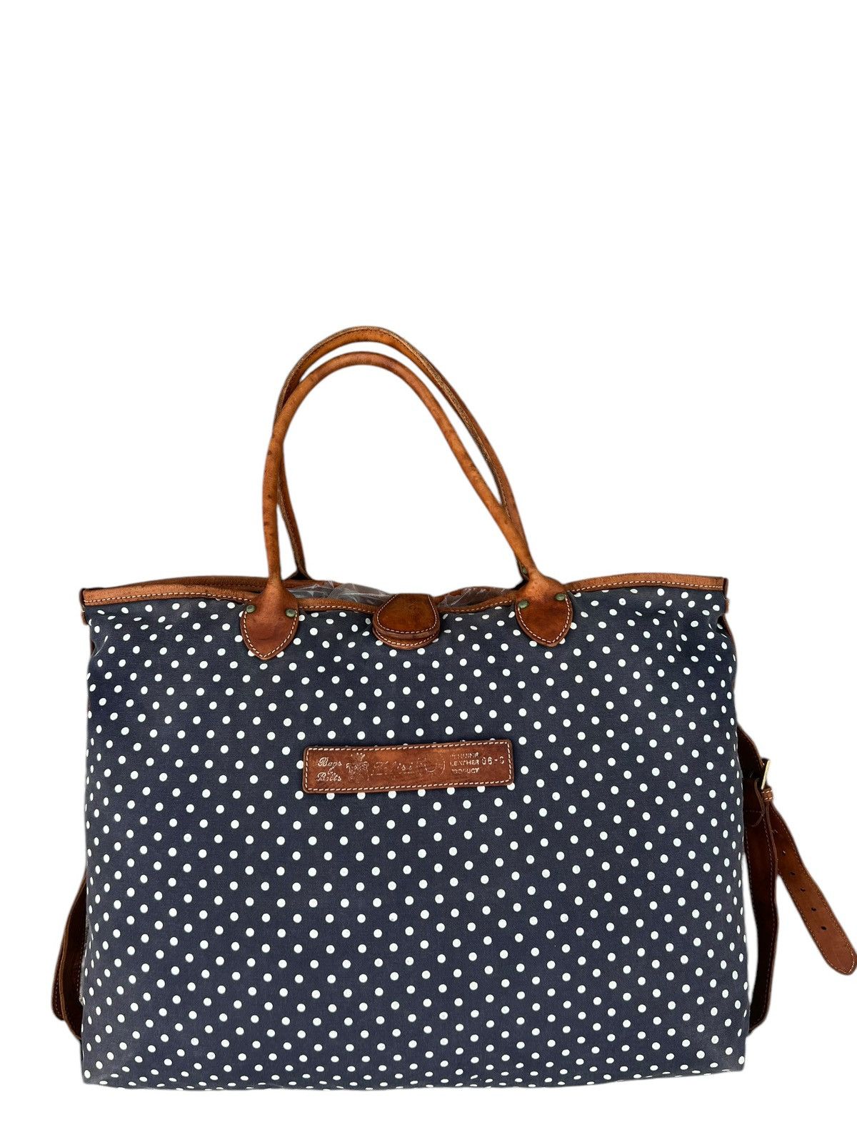 Felisi Vintage FELISI Sun Faded Canvas Leather Tote Bag Size ONE SIZE - 6 Thumbnail