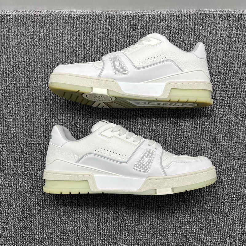 Louis Vuitton Louis Vuitton White Cement Trainer Sneakers -2505 Size US 9.5 / IT 39.5 - 7 Thumbnail