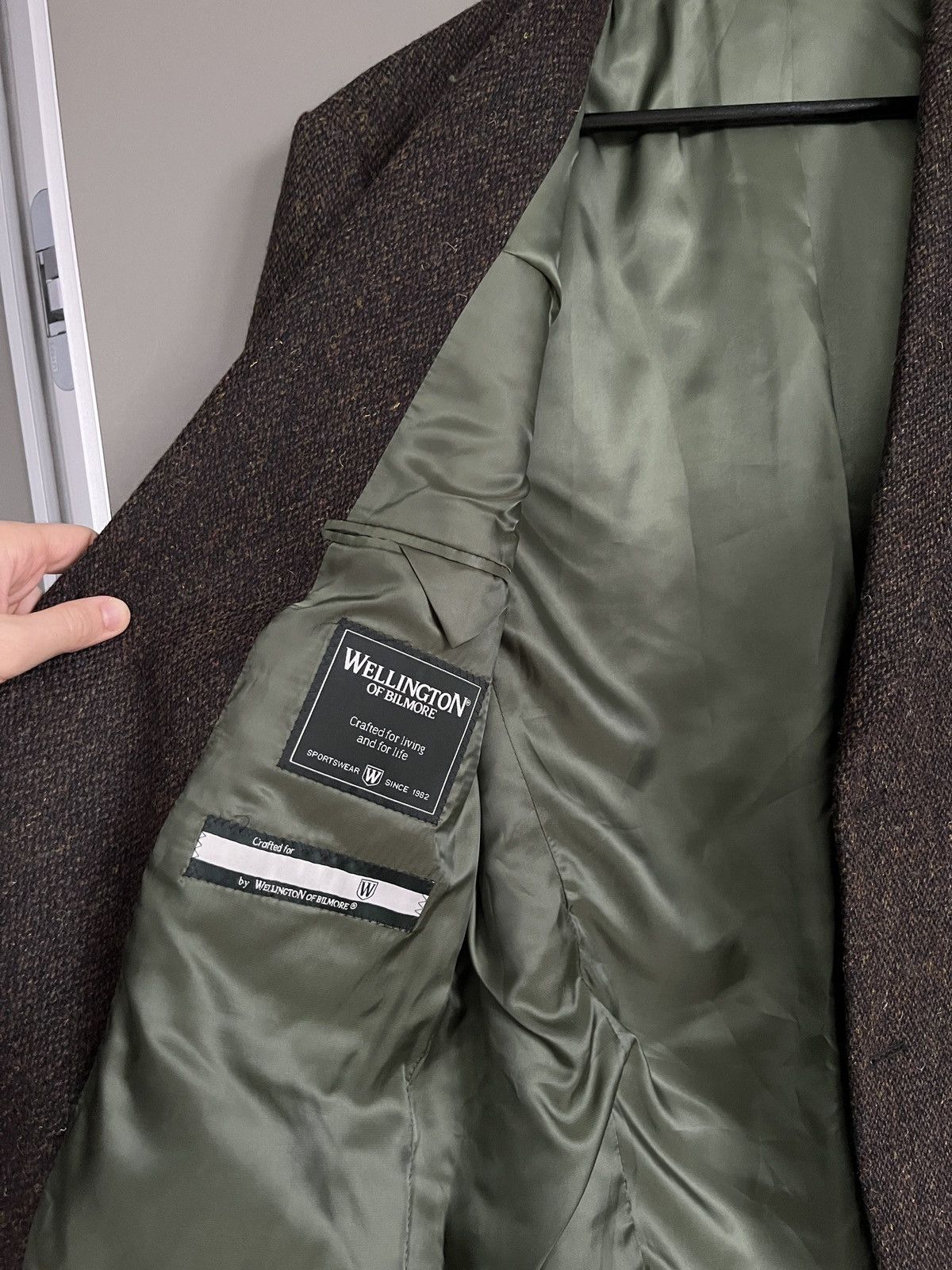 Harris Tweed WELLINGTON OF BILMORE HARRIS TWEED SAKKO ''LONDON'' BLAZER Size US L / EU 52-54 / 3 - 17 Thumbnail