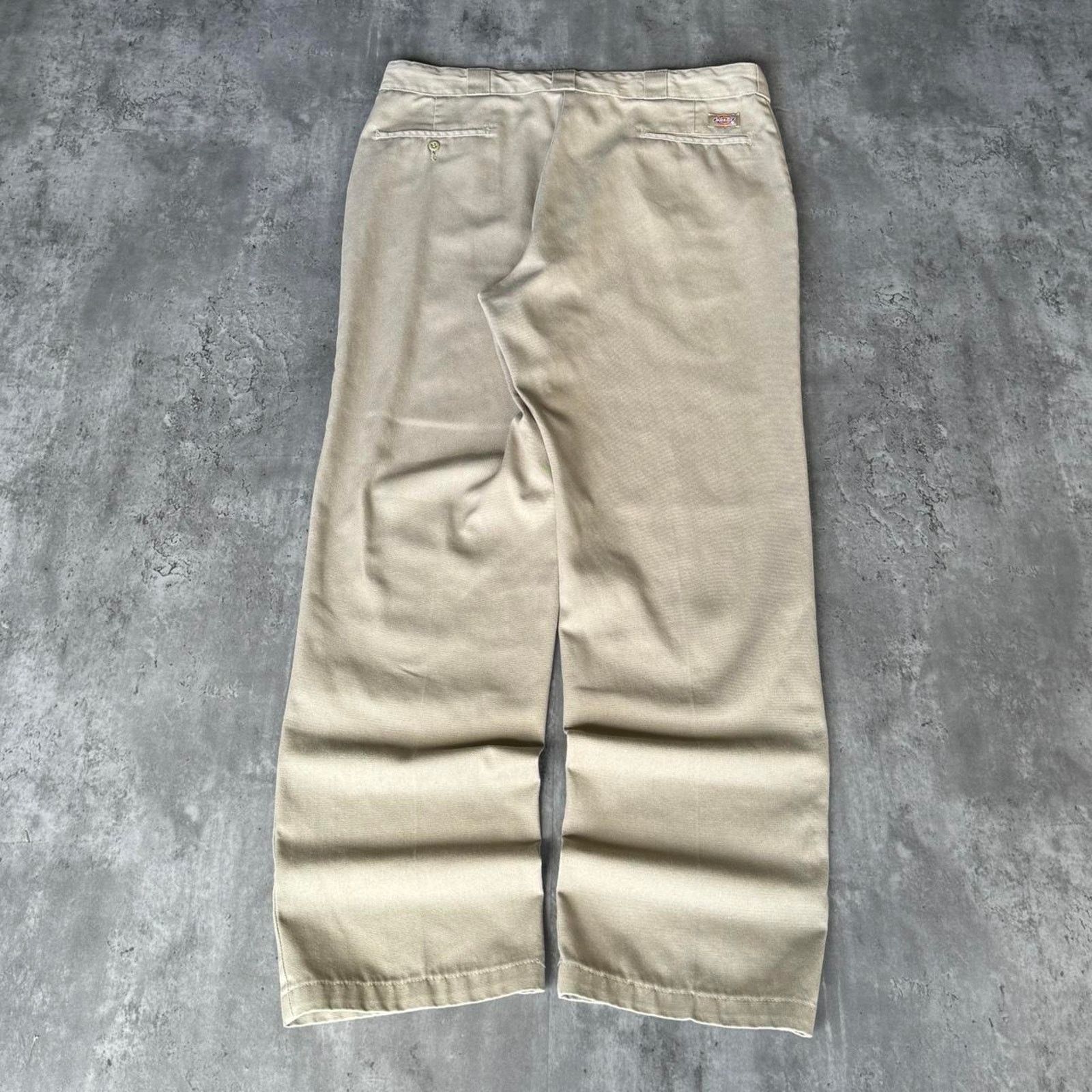 Carhartt × Dickies × Vintage Vintage Y2K Dickies Cream Grunge Opium Casual Chino Pants Size US 38 / EU 54 - 2 Thumbnail