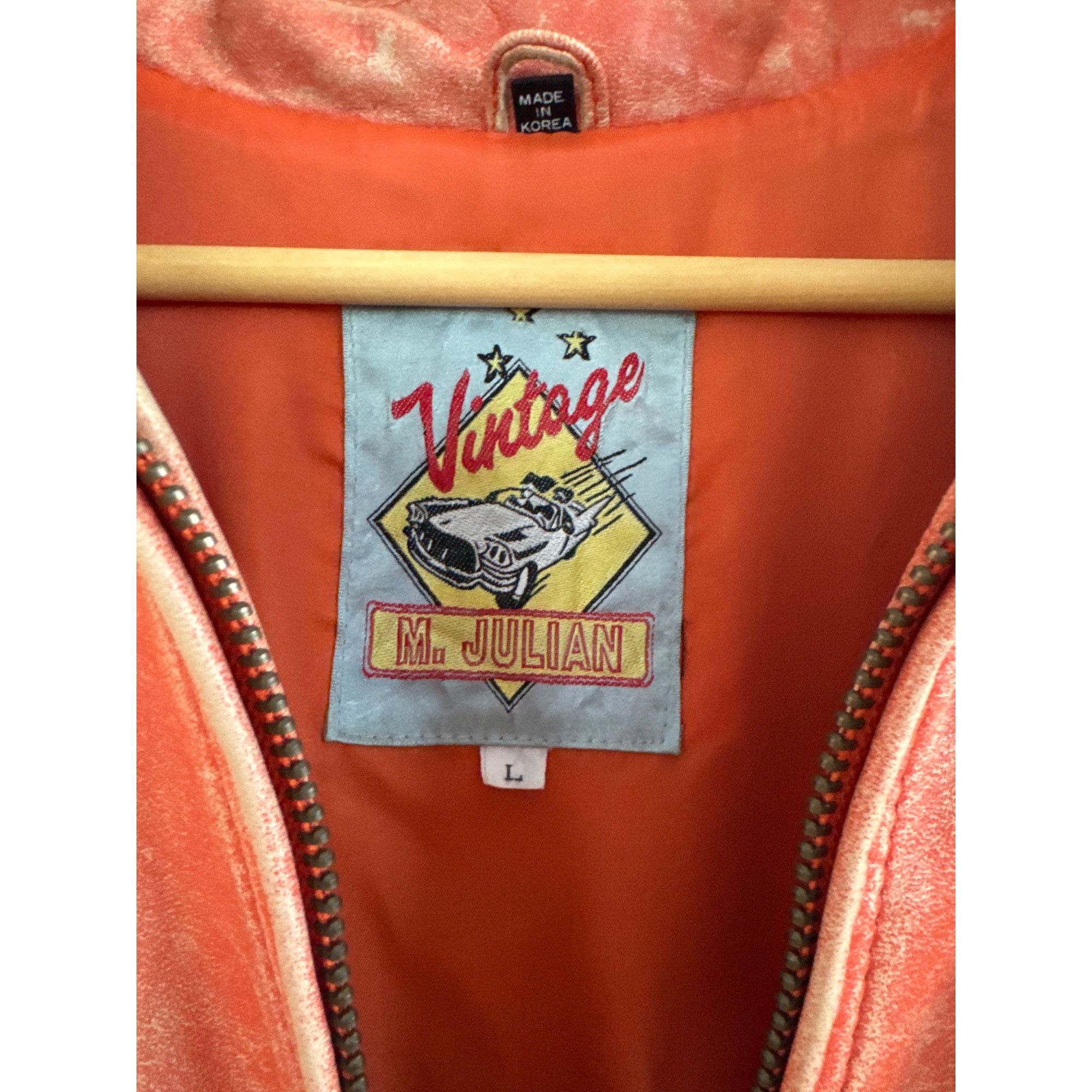 Vintage Vintage M. Julian Rust Leather Jacket L Distressed 90s Pop M Size US L / EU 52-54 / 3 - 3 Thumbnail