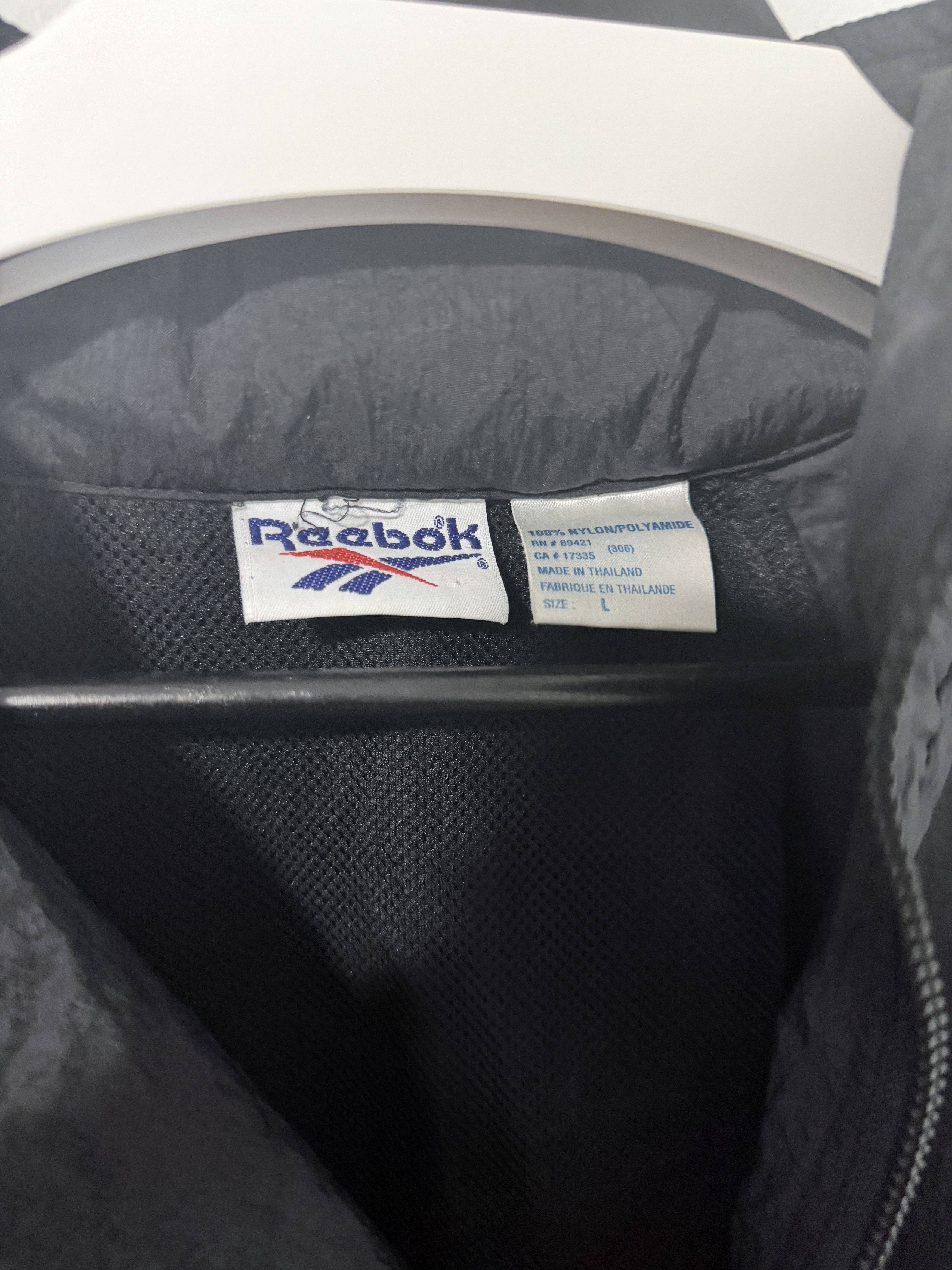 Reebok Reebok Crinkled Nylon Zip-up Jacket Size US L / EU 52-54 / 3 - 3 Thumbnail
