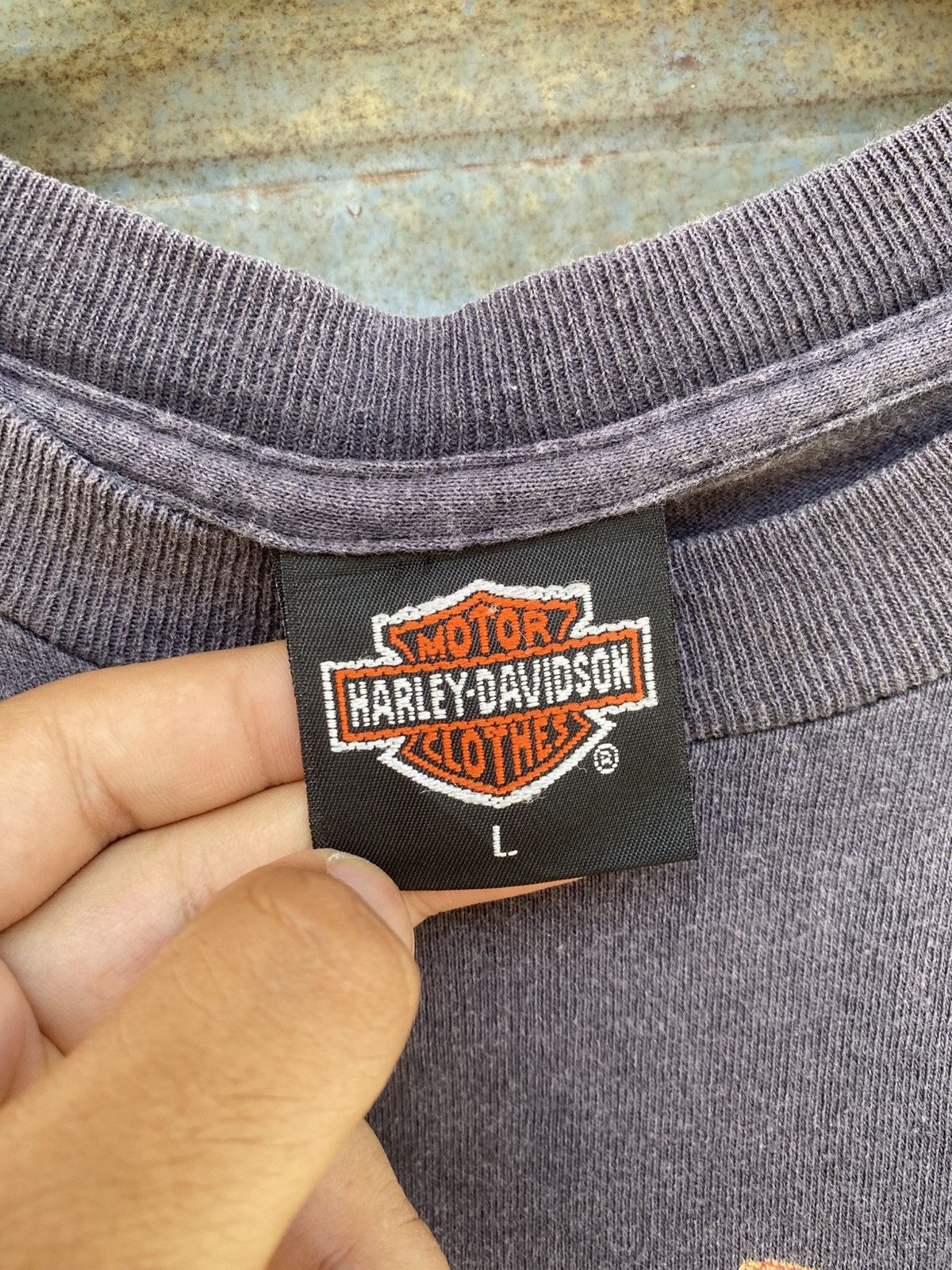 Harley Davidson Vintage Faded Harley Davidson Real Steel Heritage Softail Size US L / EU 52-54 / 3 - 5 Thumbnail