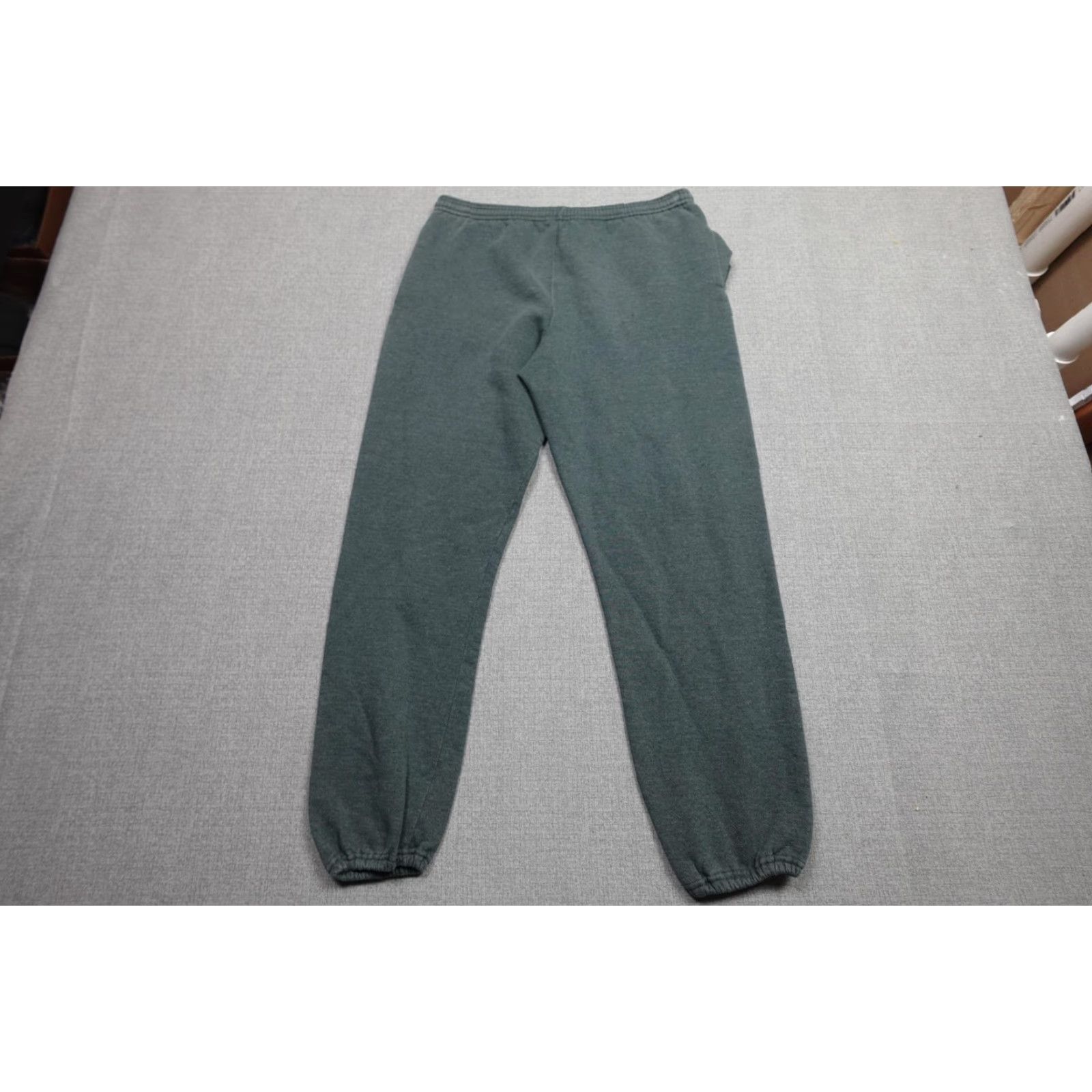 Russell Athletic VINTAGE Russell Athletic Sweatpants Mens M Green Fleece Joggers Elastic Waist Pockets 90s Size US 31 - 3 Thumbnail