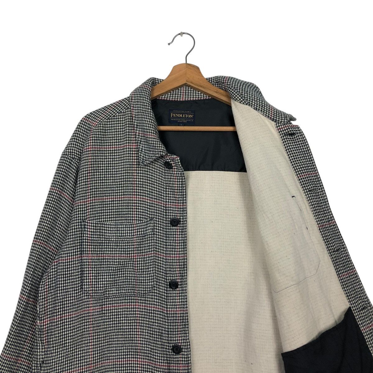 Pendleton 🔥VINTAGE CHORE WORK BUTTON JACKET PENDLETON TARTAN DESIGN Size US L / EU 52-54 / 3 - 14 Thumbnail
