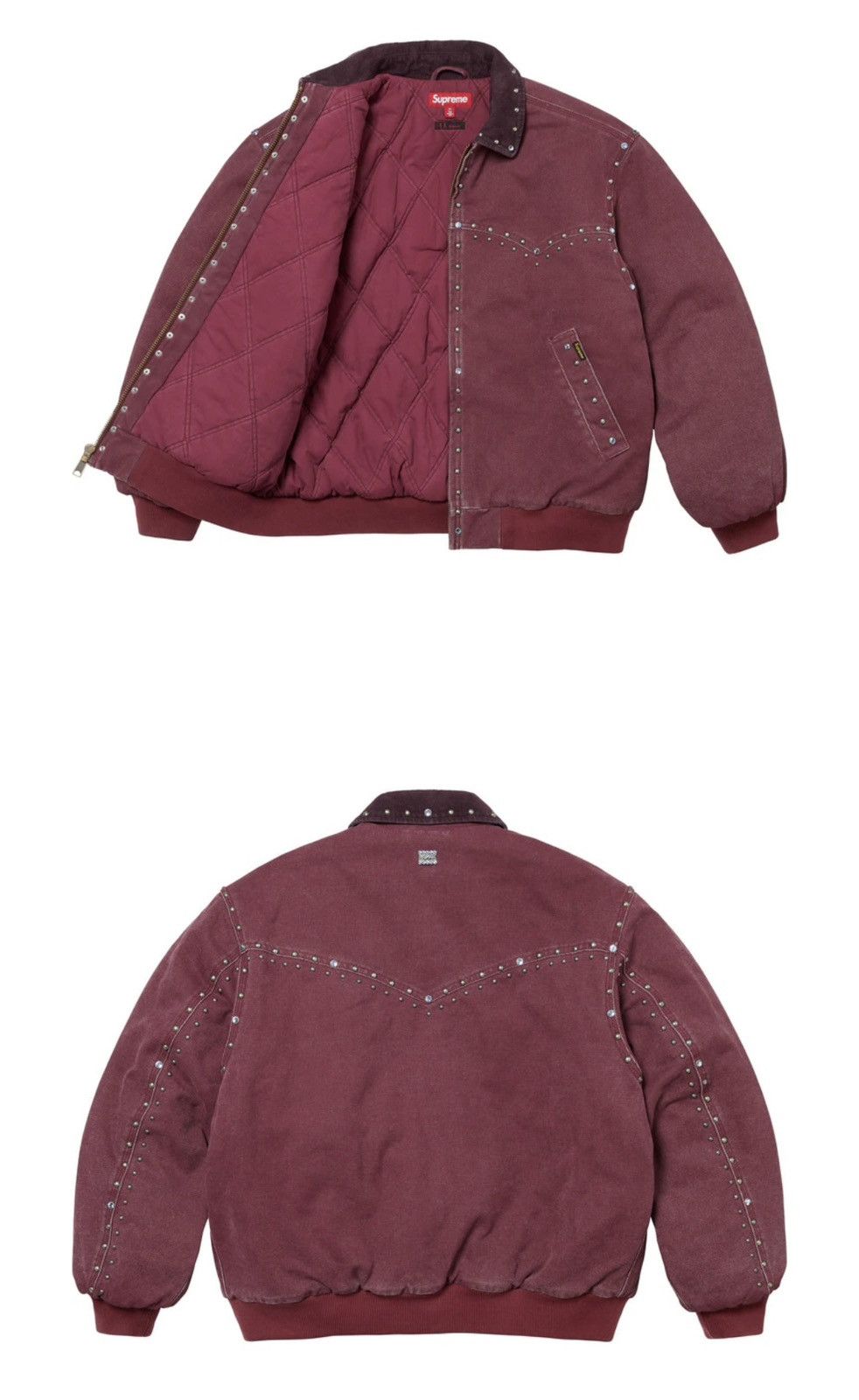 Supreme b.b. Simon Studded Work Jacket (FW24) - $498