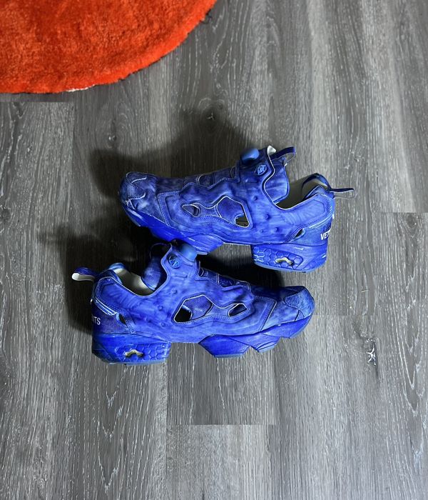 Reebok Vetements Reebok Instapump Blue Grailed