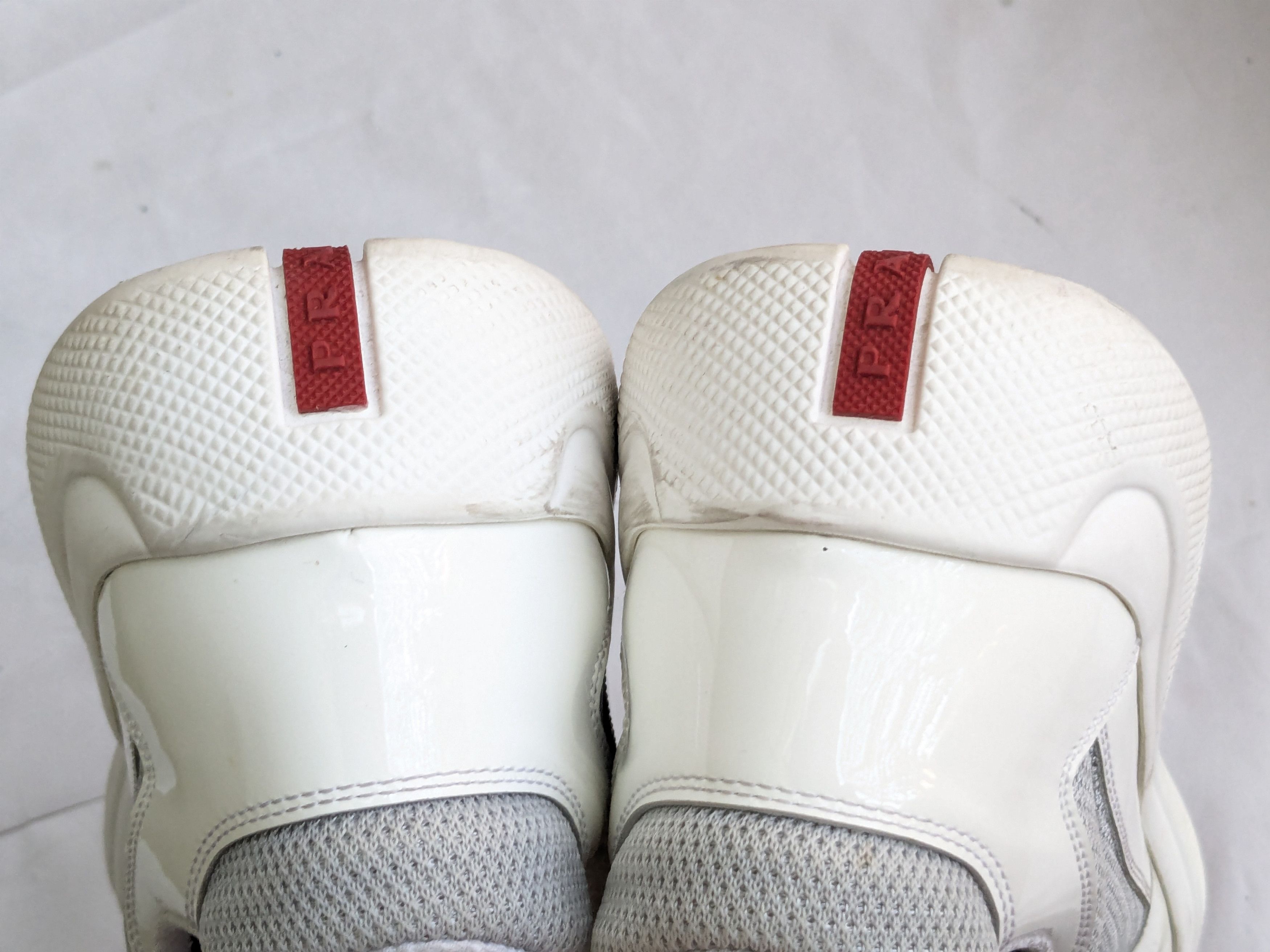 Prada Prada America's Cup Sneakers White Patent Leather 12 Low Size US 12 / EU 45 - 11 Thumbnail