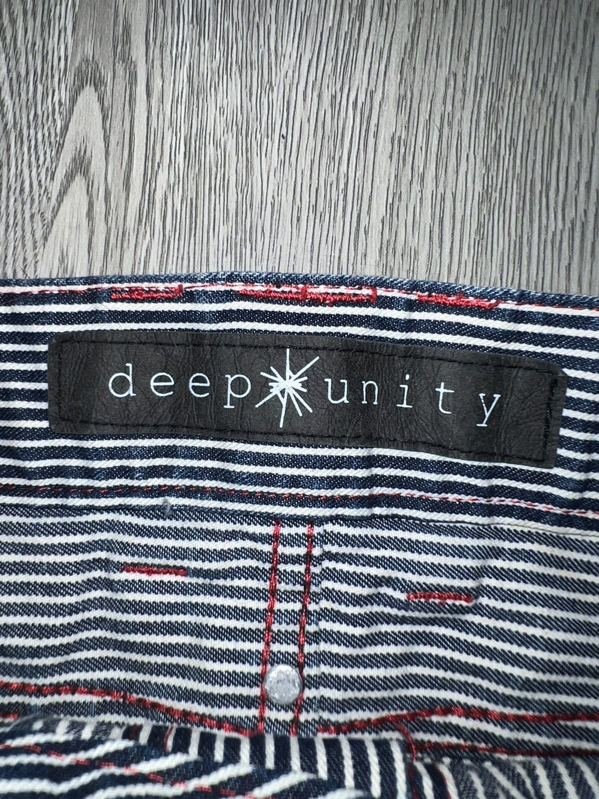 Japanese Brand ➕Deep Unity stripped denim skirt ☠️🖤 Size 25" / US 0 / IT 36 - 7 Thumbnail