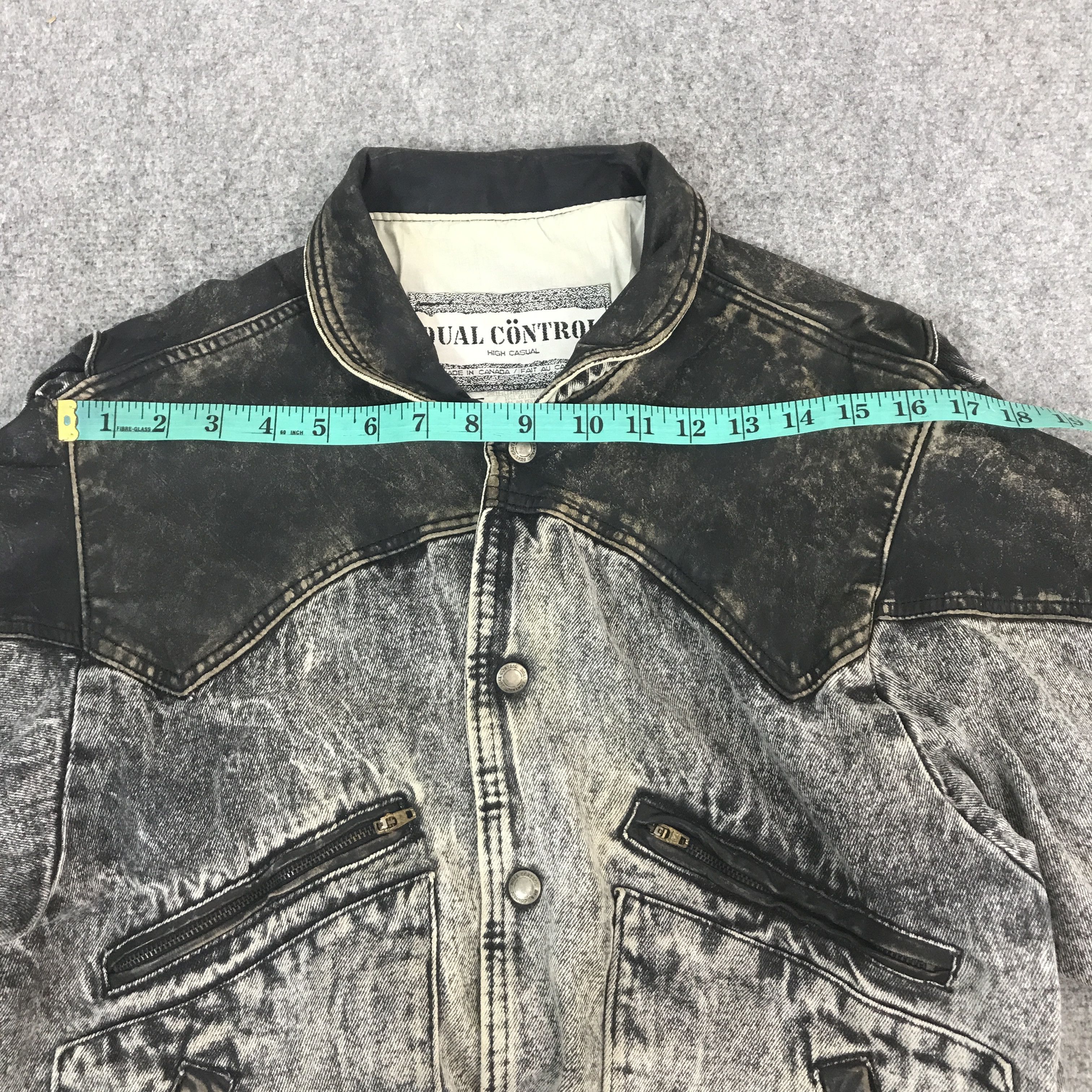 Vintage Dual Control Denim Leather Design jacket Size US M / EU 48-50 / 2 - 5 Thumbnail