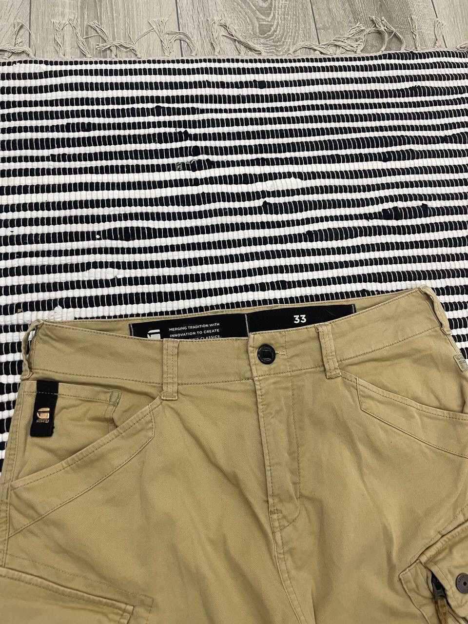 G-Star × Japanese Brand × Vintage Vintage G Star Raw Cargo Roxic Short Y2K Size US 33 - 4 Thumbnail
