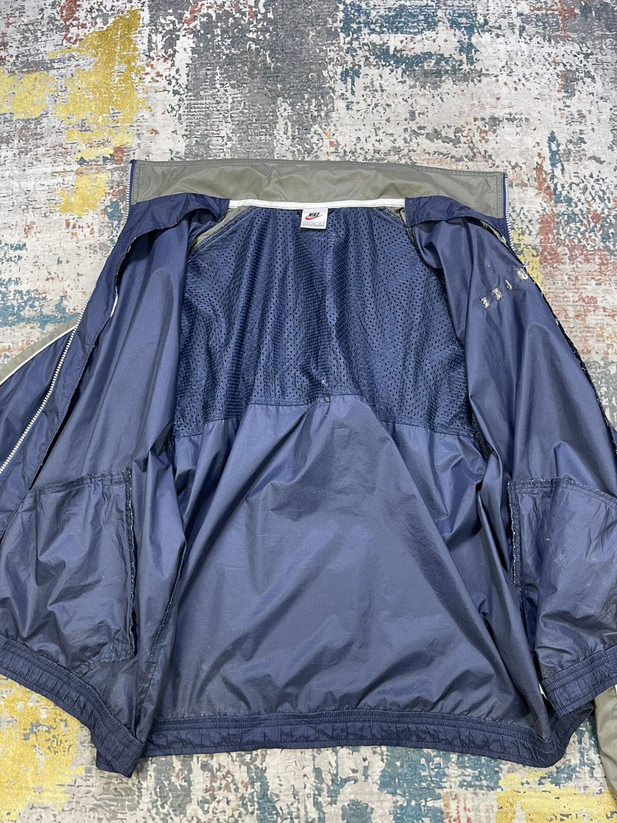 Nike Vintage 90s Nike Spell Out Windbreaker Jacket Size US L / EU 52-54 / 3 - 13 Thumbnail