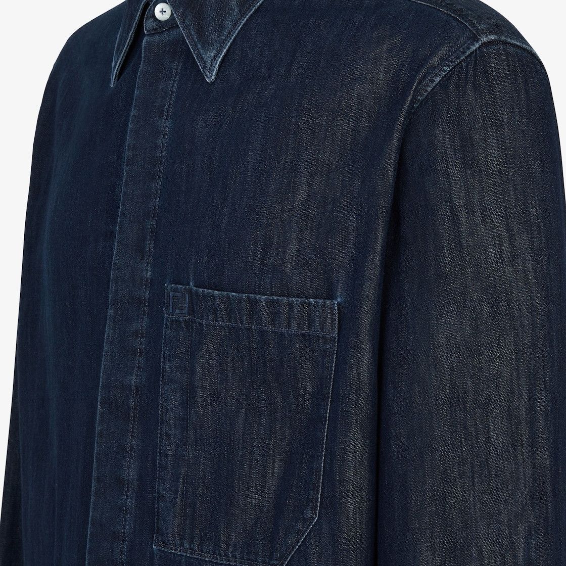 Fendi o1s1wg111025 Shirt in Nevy Blue Size US L / EU 52-54 / 3 - 3 Thumbnail