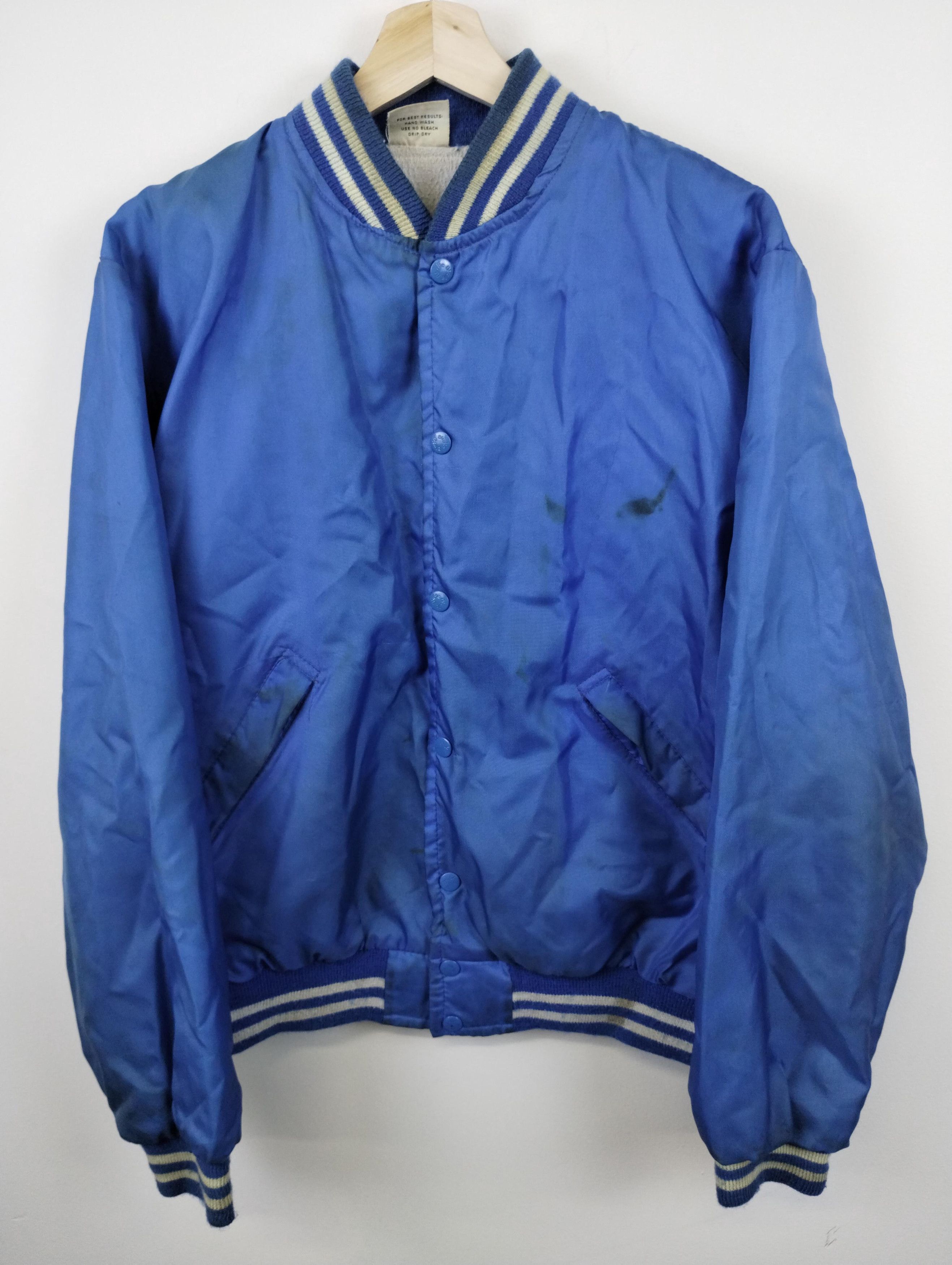 Vintage Vintage Birdie Distressed Polyester Varsity Jacket Size US M / EU 48-50 / 2 - 1 Thumbnail